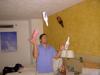 four bottles - trainning with four bottles in the room before the event