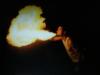 lil fire ball in my back yard - I told a bar manager  that I would be great at his bar due to the fact that i flair and can do fire shows, he didnt belive me so i had to show him.