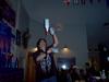 Brian Hannis doing some 3 bottle juggling... - Brian the Hedgehog (Ron Jeremy) takin' on three at one time!!!